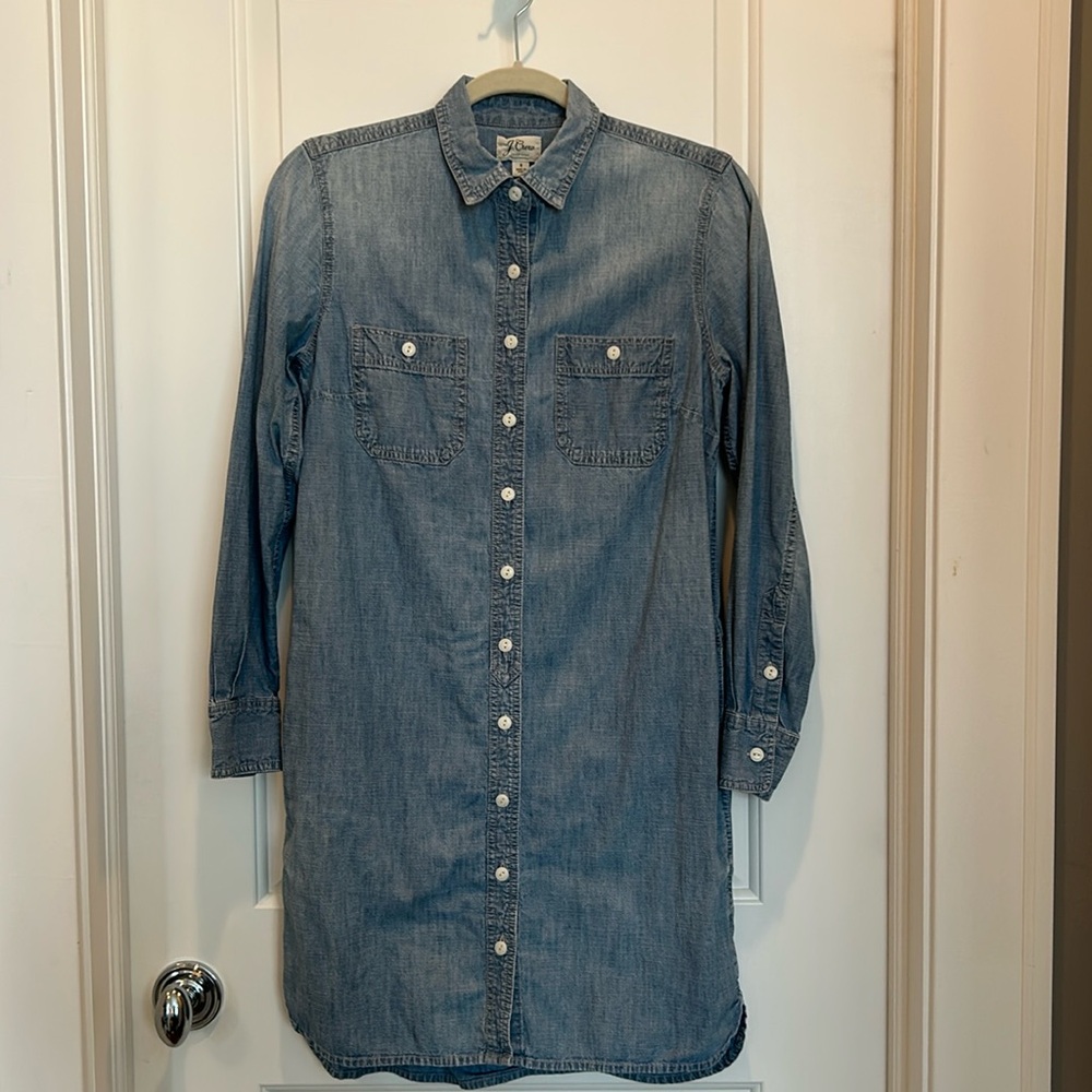J.Crew chambray shirt dress women’s size small